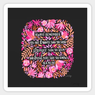 Pink Charcoal - Always Remember Sticker